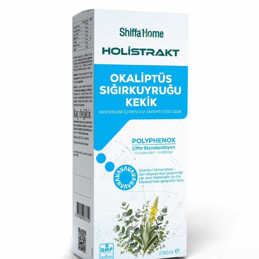 HOLİSTRAKT - Okaliptus, Sığırkuyruğu ve Kekik İçeren Sıvı Ekstrat 250 ML