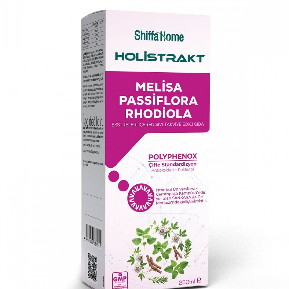 HOLİSTRAKT - Melisa, Passiflora ve Rhodiola İçeren Sıvı Ekstrat 250 ML