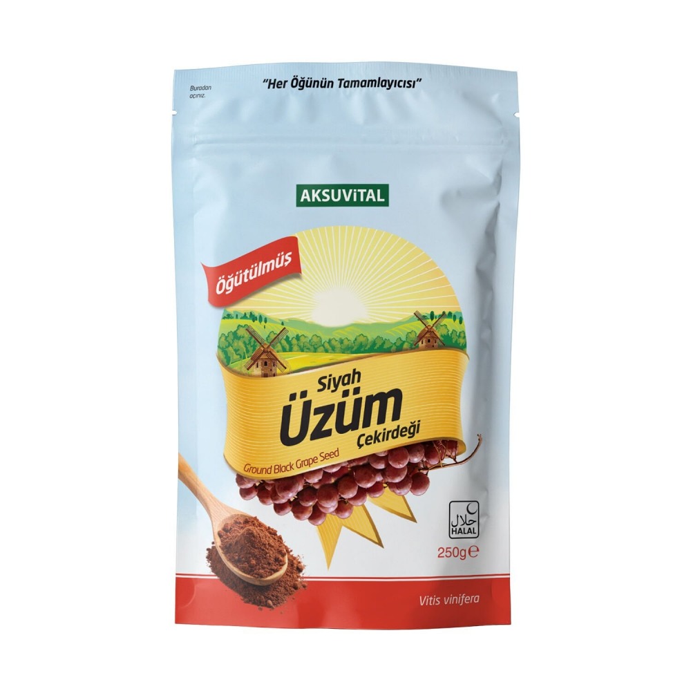 ÖĞÜTÜLMÜŞ SİYAH ÜZÜM ÇEK. 250 GR DOYPACK