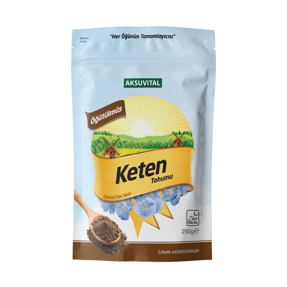 ÖĞÜTÜLMÜŞ KETEN TOHUMU 250 GR DOYPACK