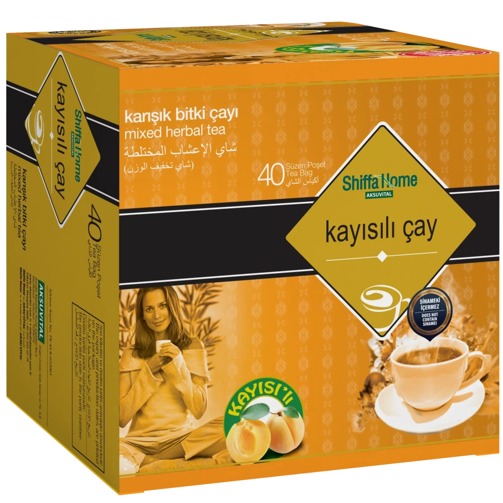 SLİM KAYISILI ÇAY 40 ADET SİNAMEKİSİZ