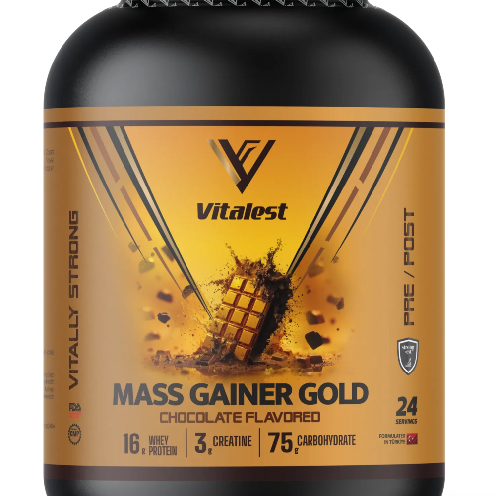Mass Gainer Çikolata Aromalı 2400G. Karbonhidrat Tozu 24 Servis