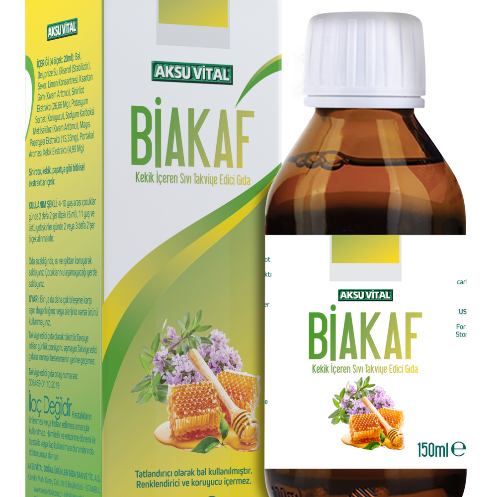 Biakaf Kekik İçeren Sıvı Takviye Edici Gıda