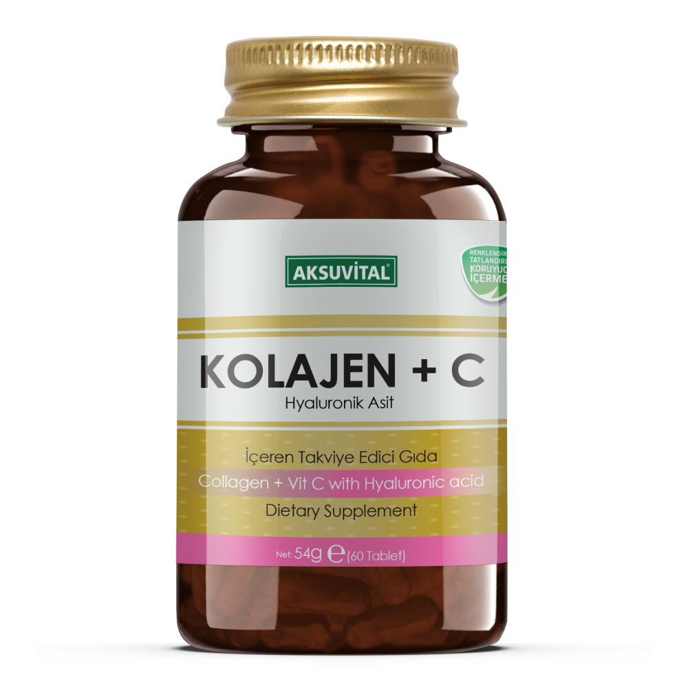 Kolajen + C Vitamini & Hyaluronik Asit 60 Tablet