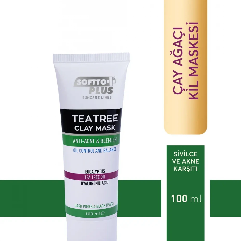 Çay Ağacı Sivilce ve Akne Karşıtı Kil Maskesi 100 ML