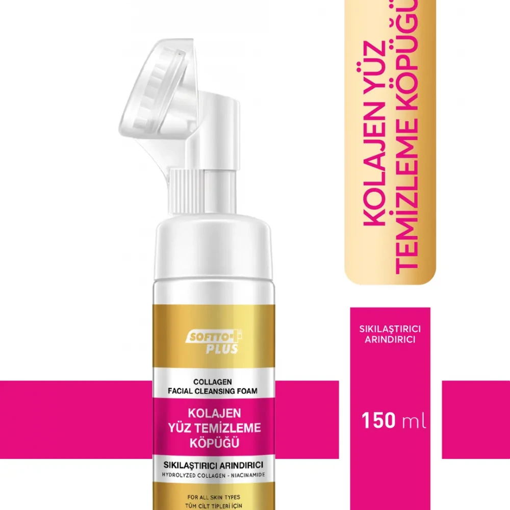 Özel Fırçalı Sıkılaştırıcı Arındırıcı Niacinamide+Kolajen Yüz Temizleme Köpüğü 150 ml