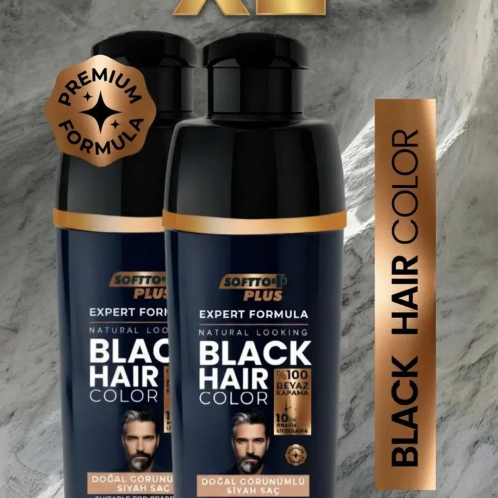 Expert Men Black Hair Color – Siyah / 2 Adet / Geliştirilmiş Formül