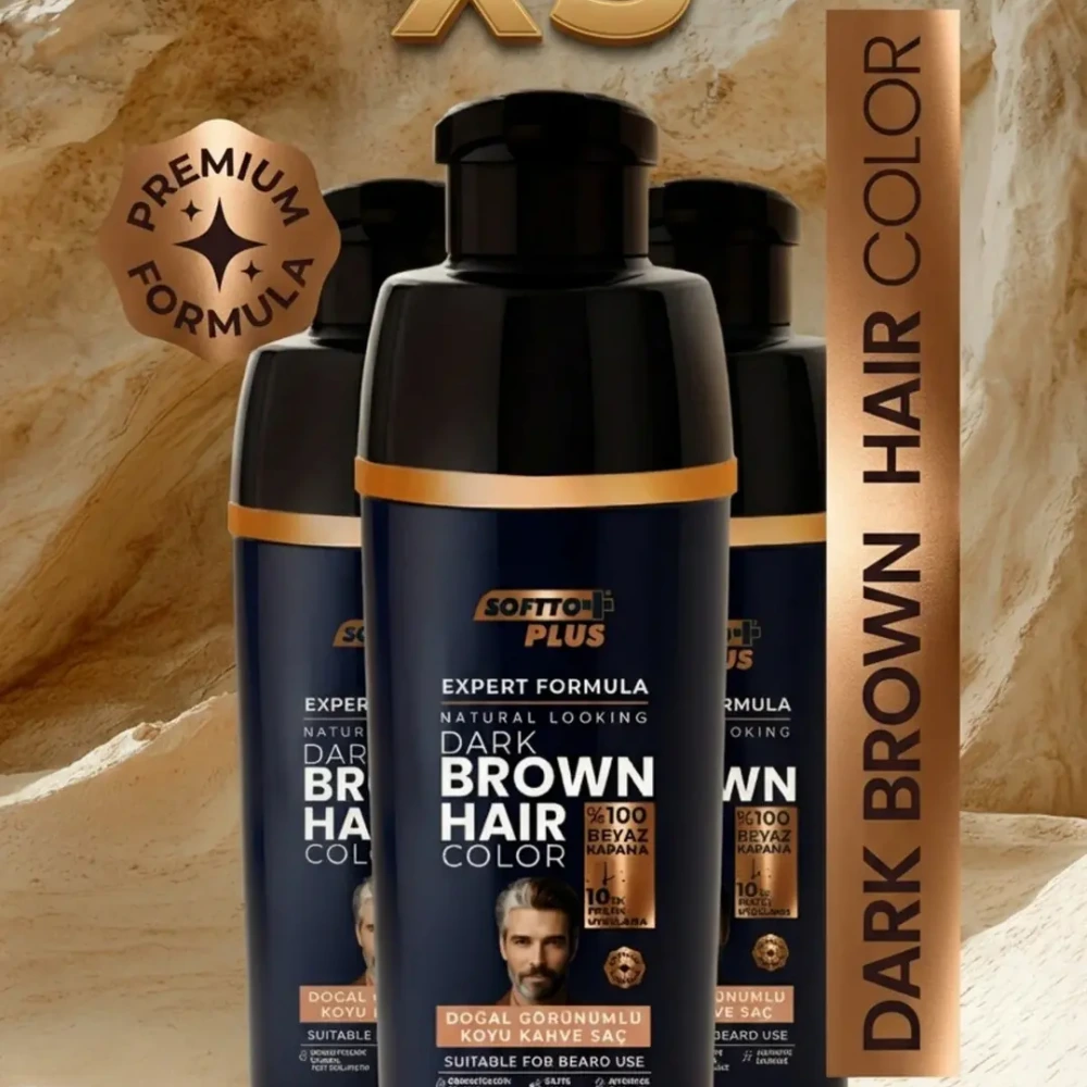 Expert Men Dark Brown Hair Color – Koyu Kahve / 3 Adet
