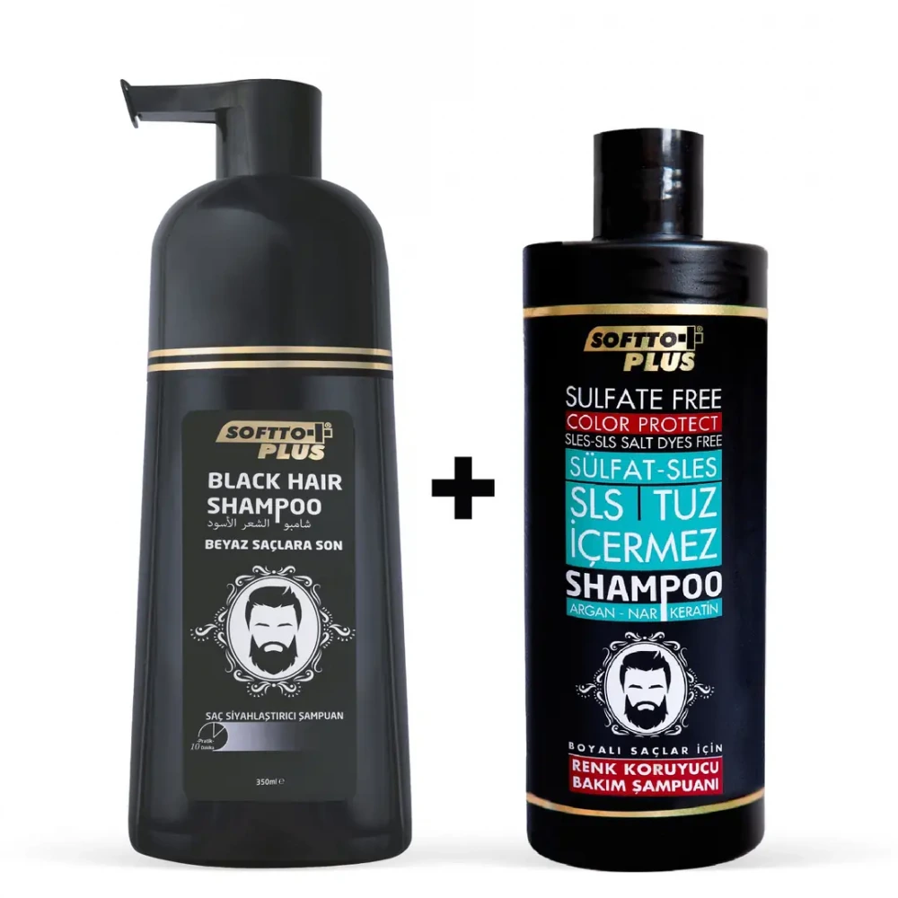 BLACK HAIR SHAMPOO VE ÖZEL RENK KORUYUCU ŞAMPUAN PAKETİ